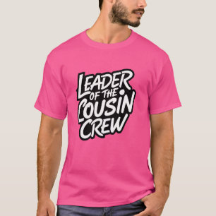 Camiseta Líder Engraçado Da Tripulação Prima Mães Sarcástic