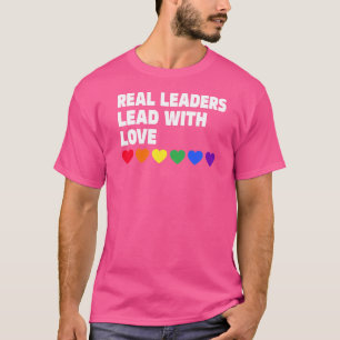 Camiseta Líder Real Liderando Com Líderes Reais De Amor