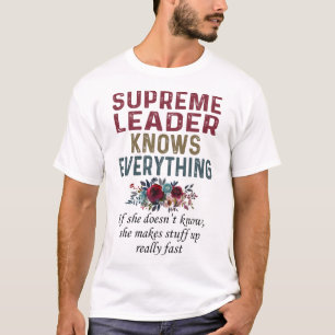 Camiseta Líder Supremo Sabe Tudo