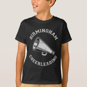 Camiseta Liderança de Birmingham Angustiado Retro Cheerlead
