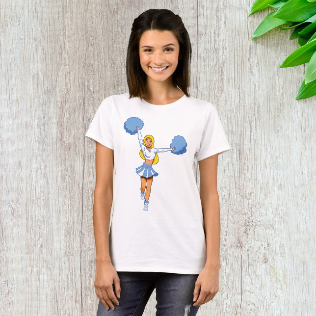 Camiseta Liderança de Torcida Azul com Esquadrão de Torcida (Criador carregado)