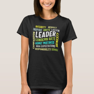 Camiseta Liderança Líder Integridade Unir Cottagecore Insp