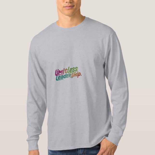 Camiseta Liderança Limitada" (Frente)