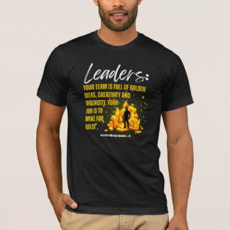 Camiseta Liderantes Seu Trabalho é para o Mine Para Dourado