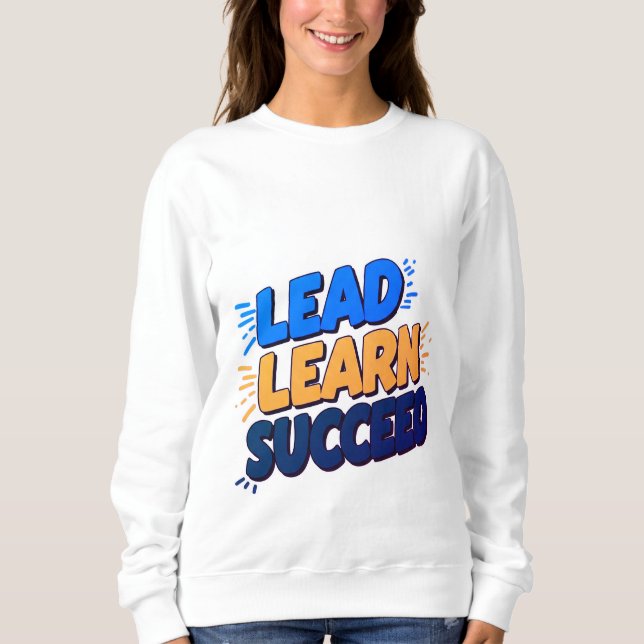 Camiseta "Liderar, Aprender, Êxito - Dando poder aos suecos (Frente)