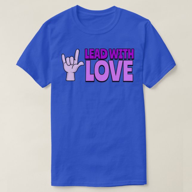 Camiseta Liderar com Amor (Frente do Design)
