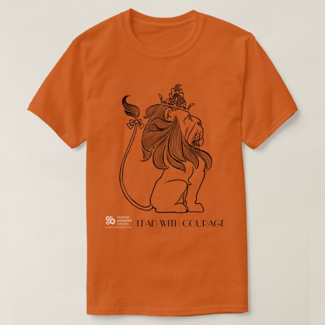 Camiseta Liderar com Coragem (Frente do Design)