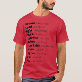 Camiseta Liderar Como Moisés Perdoa Como Jesus Ama Como Deu