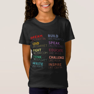 Camiseta Líderes do histórico negro Inspiracional
