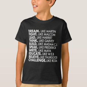 Camiseta Líderes negros históricos de energia negra