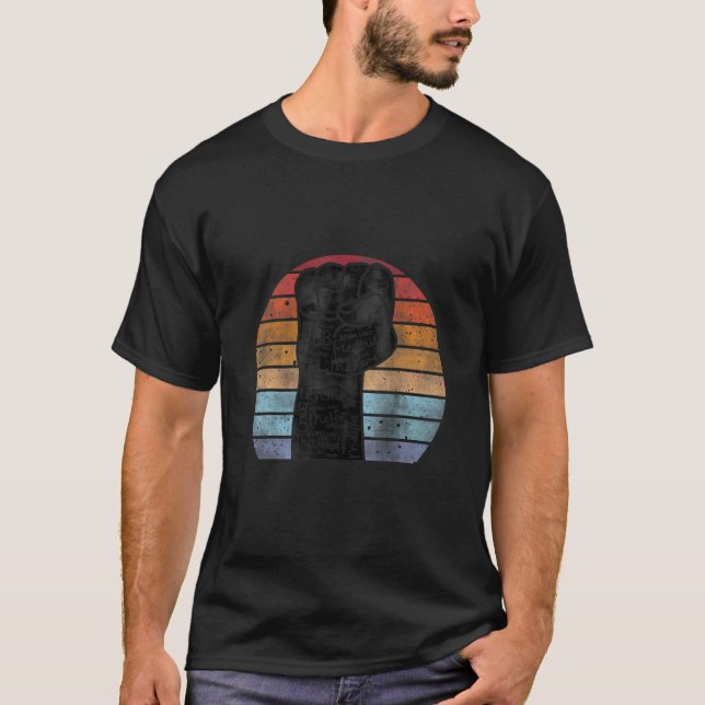 Camiseta Líderes Pretos Fis Blm Histórico Preto (Frente)
