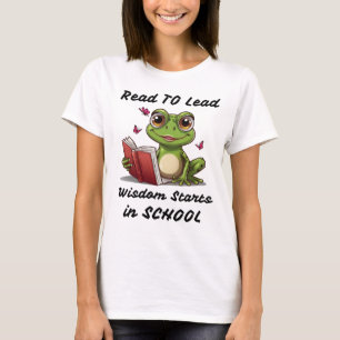 Camiseta Lido para liderar: A sabedoria começa na escola