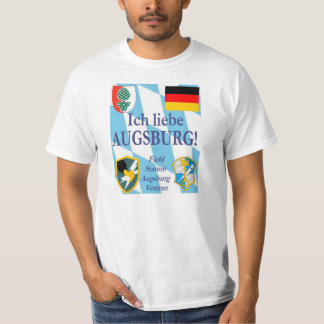 Camiseta Liebe Augsburg de Ich! Eu amo Augsburg!