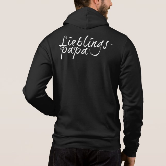 Camiseta Lieblingspapa - weißer Schriftzug 00001 (Verso)