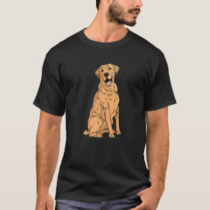 Camiseta Lif ouro Labrador Amarelo Amarelo-Branco