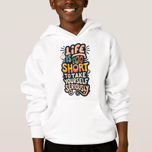 Camiseta LiFE É MUITO CURTA PARA SE LEVAR A SÉRIO (Frente)