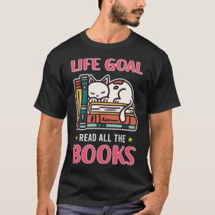 Camiseta Life Goal Leia Todos Os Nerd Do Livro Lendo
