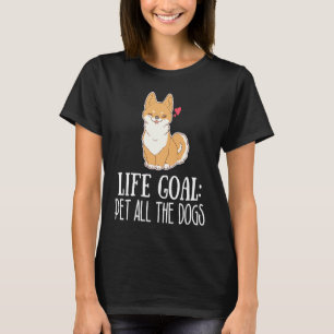 Camiseta Life Goal Pet All Dogs Corgi Cute Corgi Puppy Anim