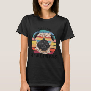 Camiseta Life-Goal-Pet-All-The-Pugs-Cute-Pug-Dog-Gifts-Pull