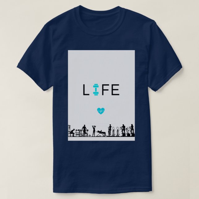 CAMISETA LIFE GYM (Frente do Design)