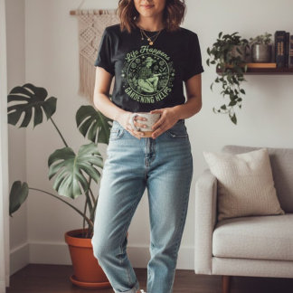 Camiseta Life Happens Gardening Helps Vintage Gardener Gift