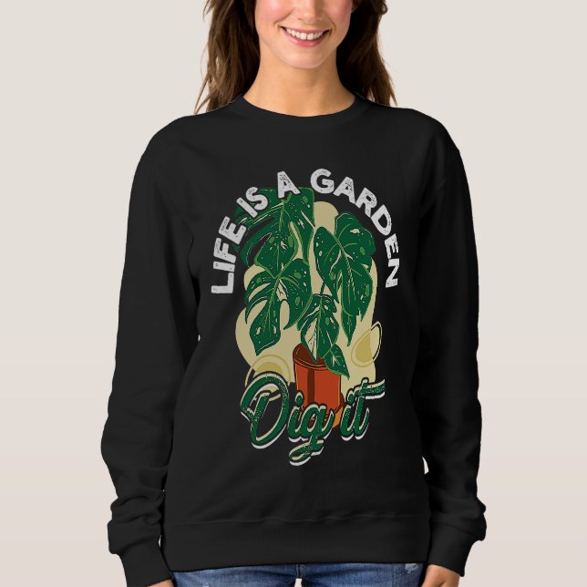 Camiseta Life is a garden dig it  Gardening and planting (Frente)