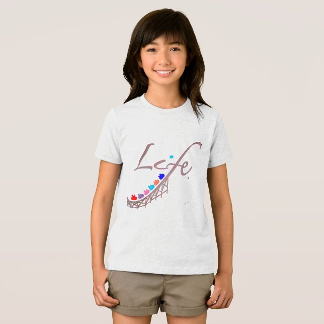 Camiseta Life is a Roller Coaster (Frente Completa)
