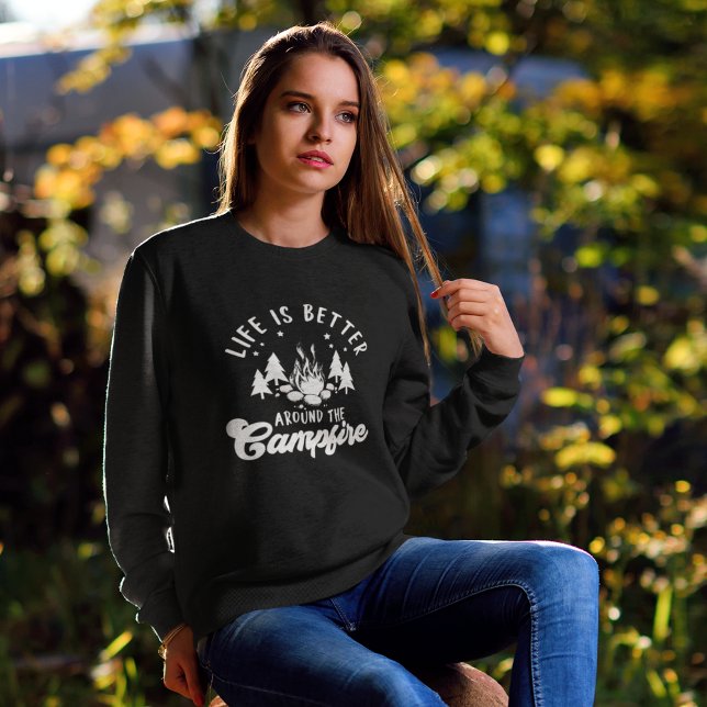 Camiseta Life is Better Around the Campfire Funny Camping (Criador carregado)