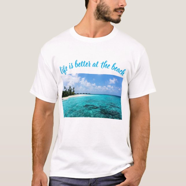 Camiseta life is better at the beach (Frente)