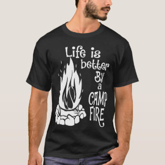 Camiseta Life Is Better By A Camp Fire boy