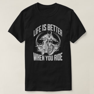 Camiseta Life is Better When You Ride - Biker Skull