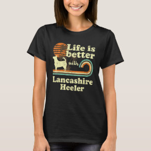 Camiseta Life Melhor Lancashire Heeler Vintage Cachorro Mãe