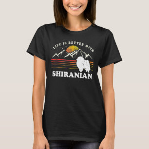 Camiseta Life Melhor Shiranian Vintage Dog Mãe Pai