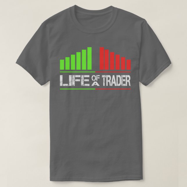 Camiseta Life Of A Trader Stock Market Bull And Bear Tradin (Frente do Design)