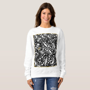 Camiseta Life Quote Black Sweatshirt por Adiela Akoo