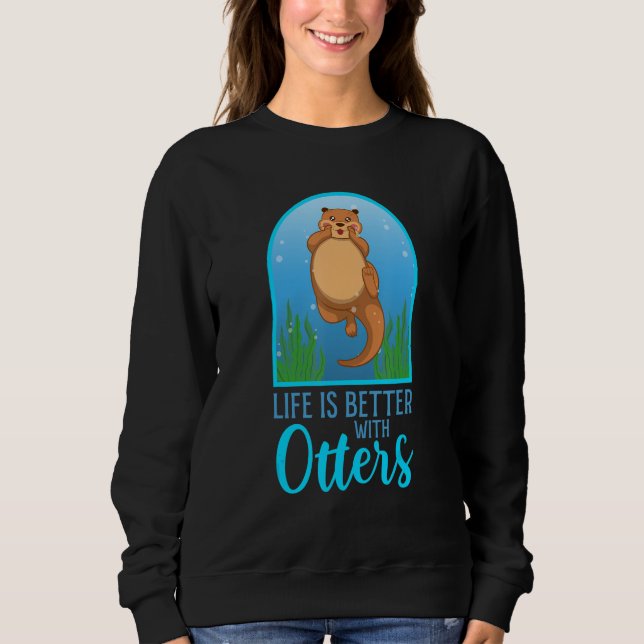Camiseta Life With Cute Otters Forest Animal Wildlife Natur (Frente)