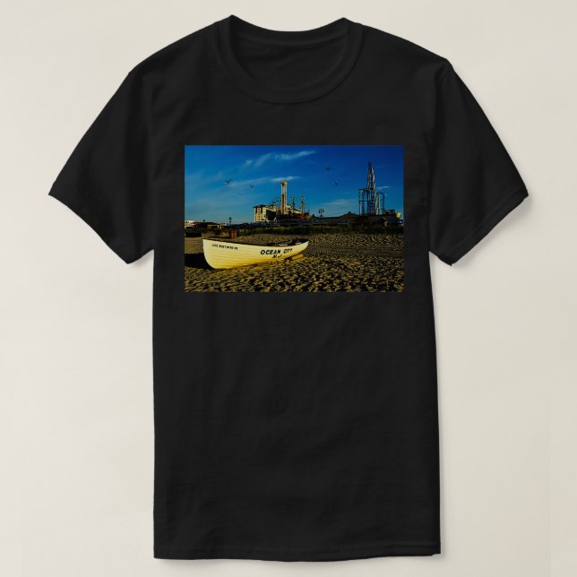 Camiseta Lifeguard LIfeboat Ocean City New Jersey (Frente do Design)