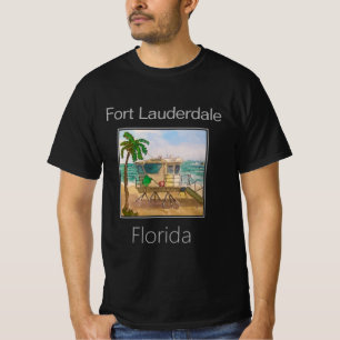 Camiseta Lifeguard Tower, Fort Lauderdale, Flórida
