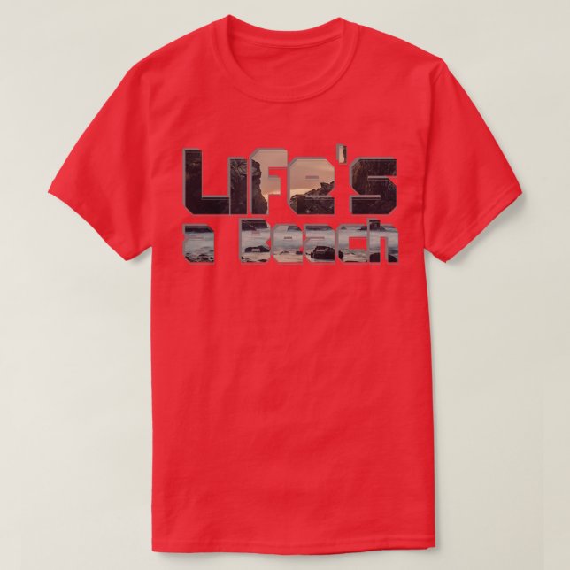 Camiseta Lifes a Beach 1 (Frente do Design)