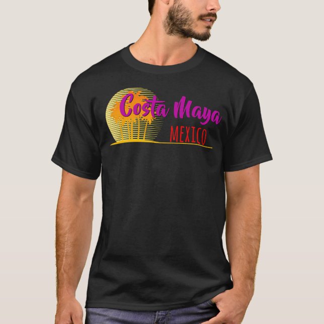 Camiseta Life'S A Beach Costa Maya Mexico (Frente)