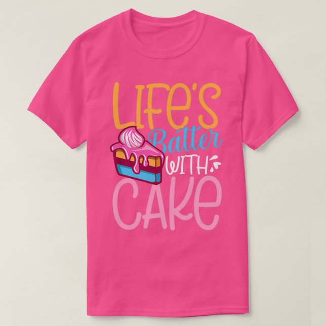Camiseta Lifes batter with cake 1 (Frente do Design)
