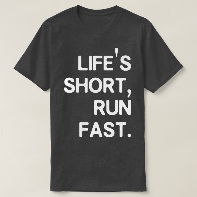 Camiseta Lifex27s Short Run Fast (Frente do Design)