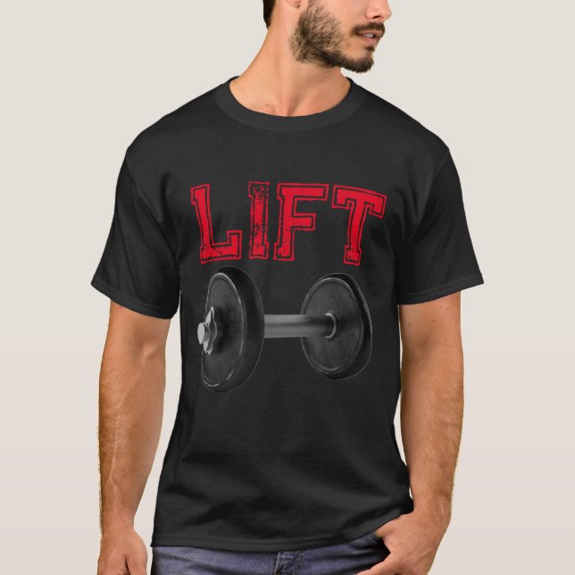 Camiseta Lift Bodybuilding Fitness Motivational (Frente)