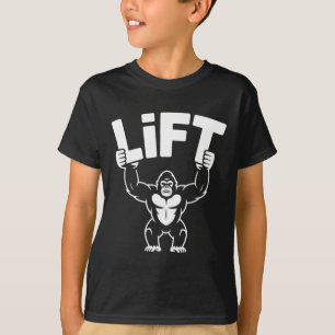 Camiseta Lift Gorilla Word Art - Construção de Portas