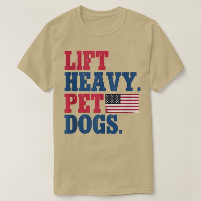 Camiseta Lift Heavy Pet Dogs Weightlifting Fitness Gym Tank (Frente do Design)