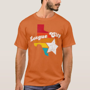 Camiseta Liga da Cidade do Texas Vintage angustiou Souvenir