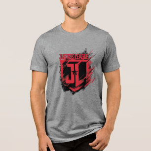 Camiseta Liga da Justiça  Blindagem de tinta esmagada