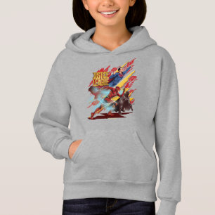 Camiseta Liga da Justiça  Crachá Superman, Flash e Batman
