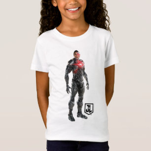 Camiseta Liga da Justiça   Cyborg Em Battlefield