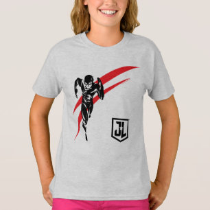 Camiseta Liga da Justiça  Flash executando Pop Art